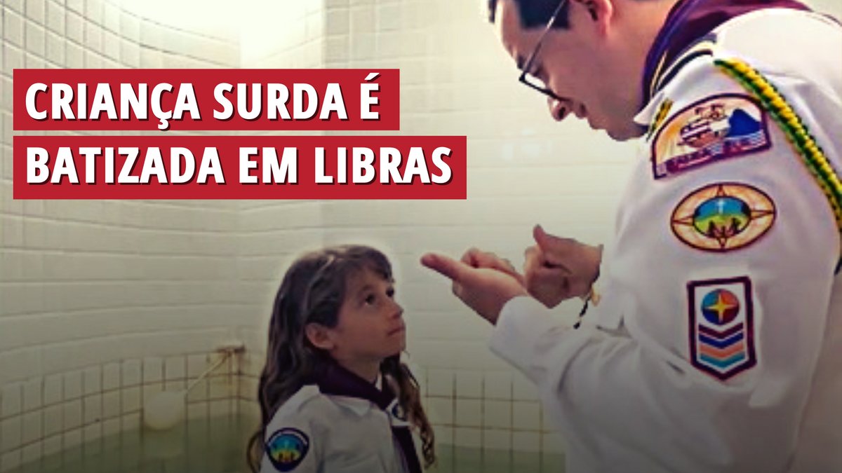 Imagem ilustrativa do post: Criança surda é batizada em Libras em Caruaru