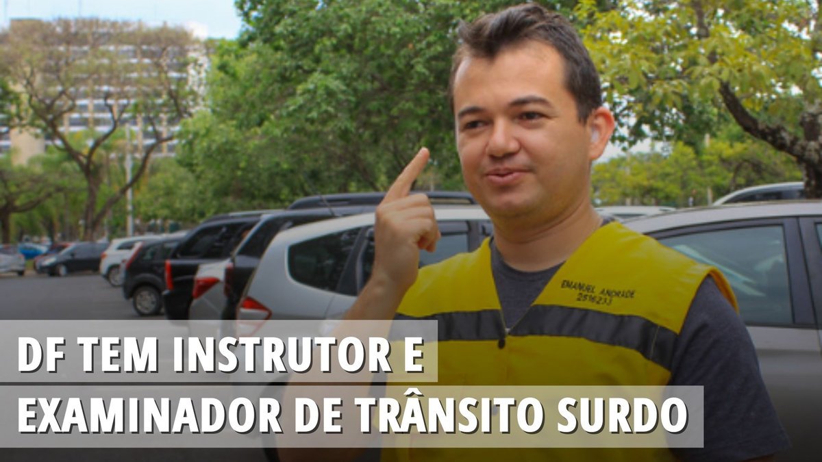 Imagem ilustrativa do post: DF tem instrutor e examinador de trânsito surdo