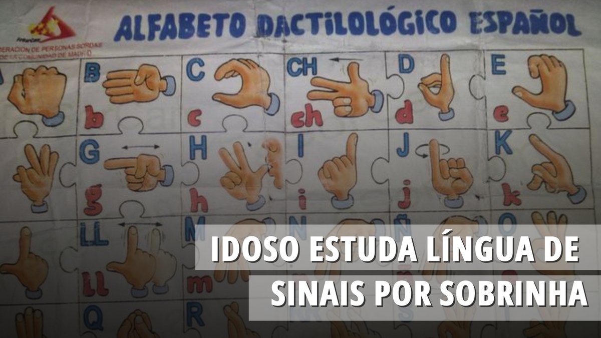 Imagem ilustrativa do post: Idoso estuda língua de sinais por causa de sobrinha