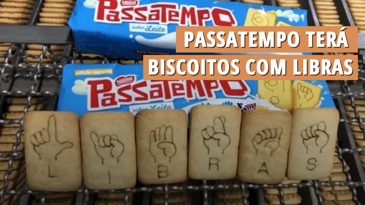 Imagem ilustrativa do post: Passatempo terá biscoitos com Libras