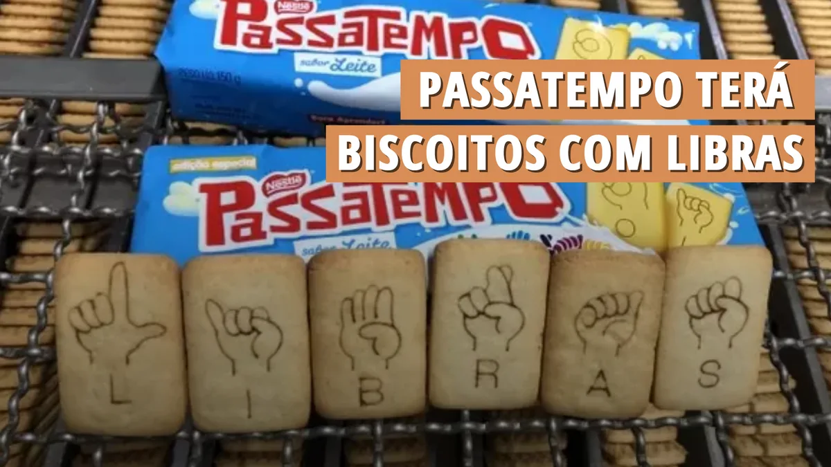 Passatempo terá biscoitos com Libras
