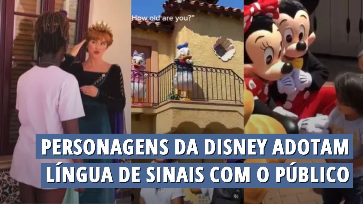 Imagem ilustrativa do post: Personagens da Disney adotam língua de sinais com o público