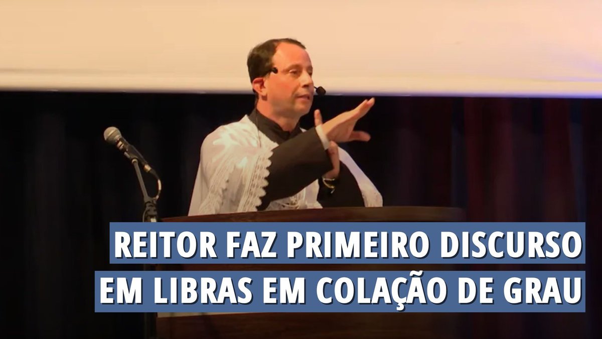 Imagem ilustrativa do post: Reitor faz primeiro discurso em Libras em colação de grau