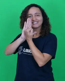 Emilyn, intérprete de Libras (PB)