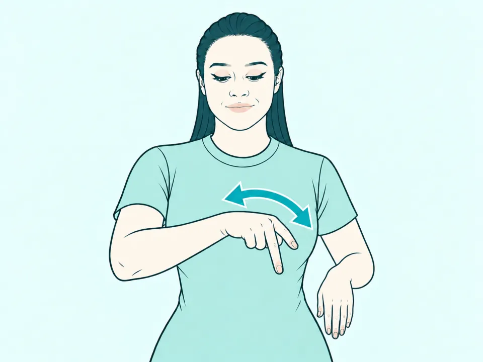 Ilustração do sinal de Professor em Libras